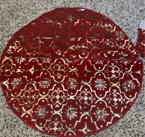 Christmas tree skirt and - tree,