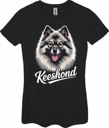 Keeshond ladies shirt sizes - keeshond,
