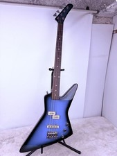 Fernandes EXB-85 Explorer Bass Blue Black Sunburst 1980s MIJ Rare