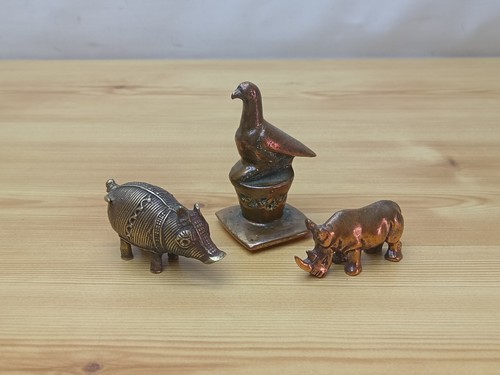 Vintage brass animal figurine - vintage,