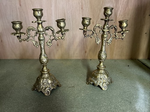 Antique arm ornate brass - 3,