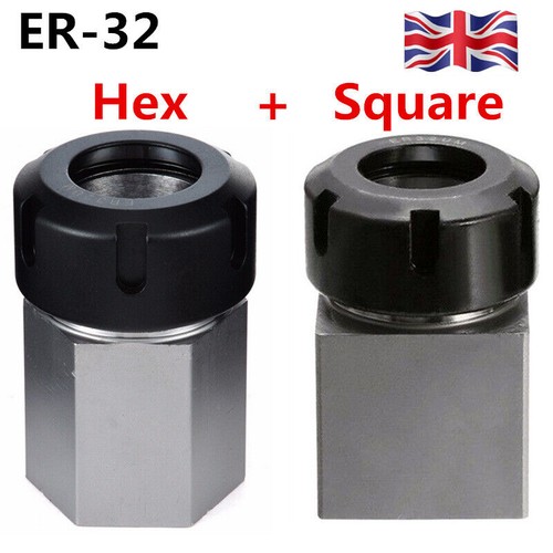 Square hex 32 collet - square, +