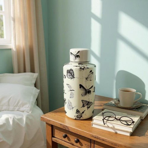 Butterfly floral ceramic - butterfly,