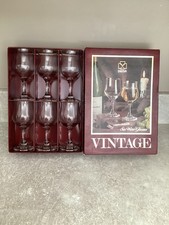 Vintage Dema 6 Wine Glasses