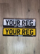 X2 Mazda Black Number Plate