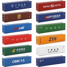 Evemodel HO Gauge 1:87 40ft Shipping Container 40' Hi-cubes Cargo Box