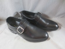 Mens Samuel Windsor Monk Strap Black Leather Formal Shoes UK Size 6