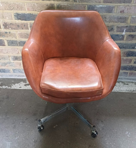 Light brown tub chair - tub,