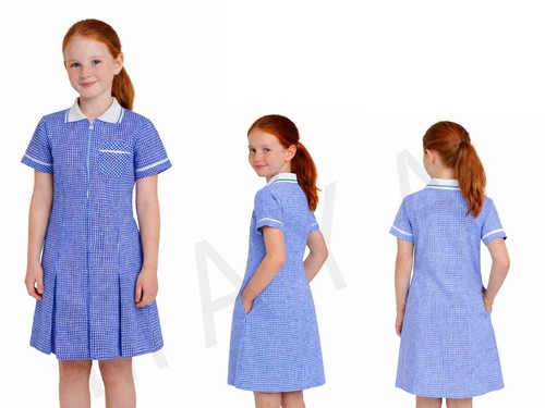 Girls gingham school summer - gingham,