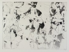 Armin Sandig: etching - autographed 