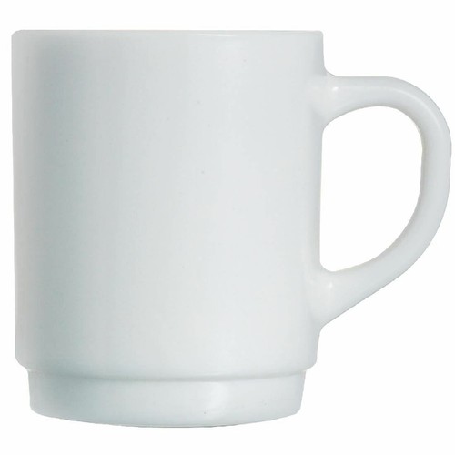 Arcoroc opal stackable mugs - mugs, of