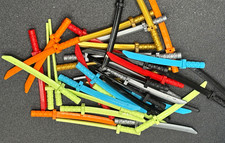 LEGO Joblot 40 Minifigure, Weapon Sword, Shamshir / Katana (Square Guard) 21459