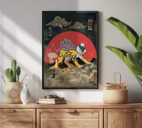 Raikou pokémon poster - pokémon,