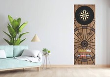 Dart Board Wooden Effect