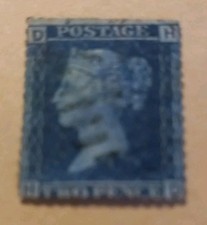 GB QV 1858-70 Two Penny Blue -