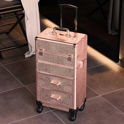 Rose gold makeup trolley - rose,