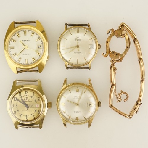 Lot gold wristwatches no - wristwatches,
