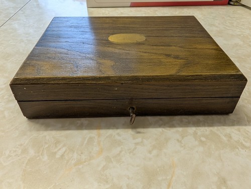 Vintage wooden boxed epns - wooden, fish