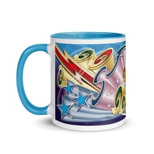 RETRO FAIRGROUND Art Mug BLUE