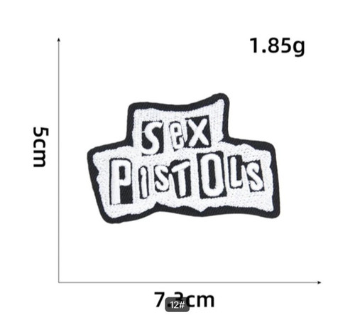Sex pistols sew iron on - pistols,