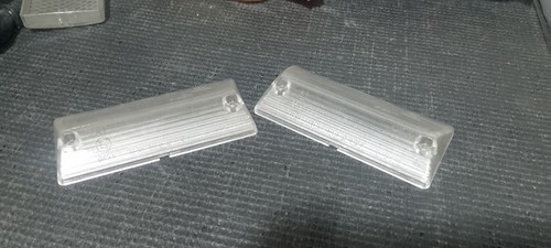 Pair plastic front lights - of,