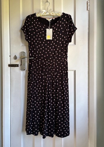 Boden fit flare jersey midi - boden,