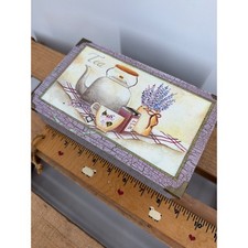 Vintage Style Wooden Tea Box 6