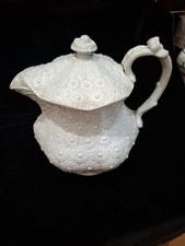 Antique Old Vintage DON Pottery  Staffordshire Toast Water Jug Daisy Design