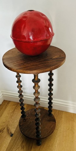 Vintage salvaged red metal - salvaged,