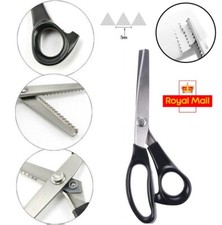 Stainless Steel Zig Zag Scissors Cut Dressmaking Tailor  Pinking Shears Craft