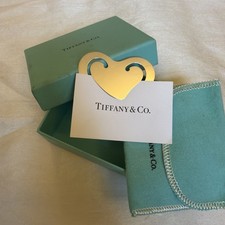 TIFFANY & CO Elsa Peretti Sterling Silver 925 Heart Bookmark with Pouch