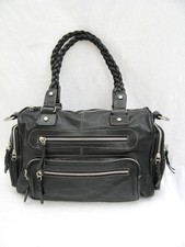 Slouchy  leather holdall  Luxury  Tabitha Webb  Zip trim on outside pockets