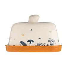 Butter Dish Ceramic Woodland