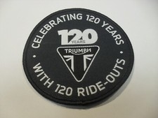 TRIUMPH SEW ON PATCH TRIUMPH 120 YEARS SEW ON PATCH x1