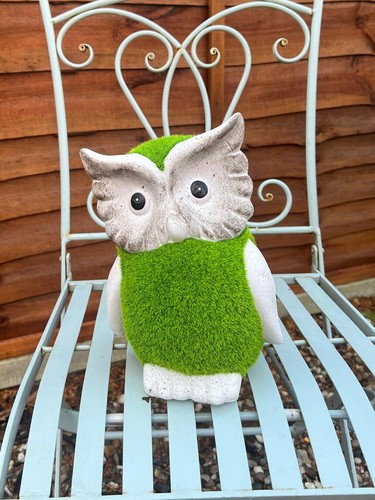 Owl garden statue ornament - garden,
