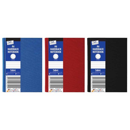 Ruled hardback book a6 small - hardback,