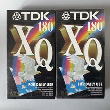 2x TDK XQ 180 3 Hours Blank