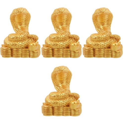 Resin snake statue set - set, 4