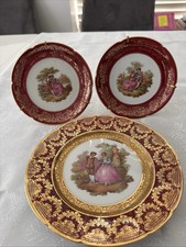 Limoge  Set Of 3 Decorative Plates