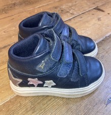 Clarks Nova Fun T Girls Boots - Dark Blue -  Size 5.5 F 