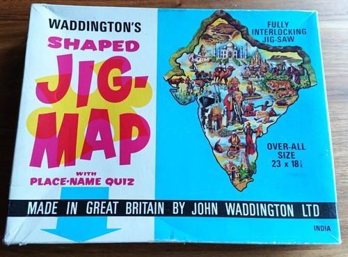 Waddington shaped jig map - waddington's,