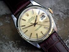 Beautiful 1971 Steel and Gold (Bezel) Rolex Oyster Datejust Gents Vintage Watch