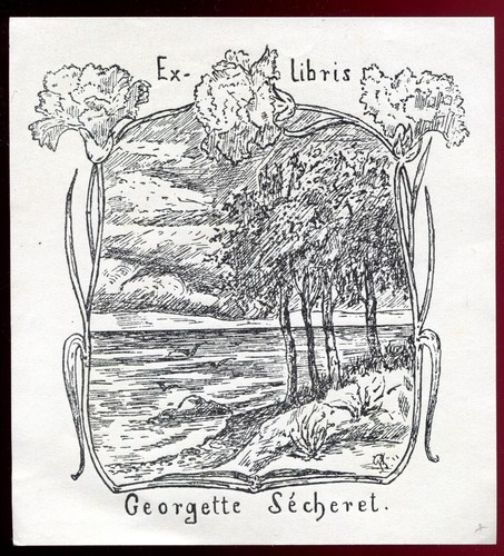 Georgette sécheret libris - georgette, ex-libris