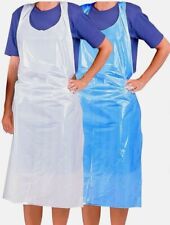 BTB019,  200 White Polythene Aprons 686 x 1168mm - 17mu. Roll of 200 Aprons.