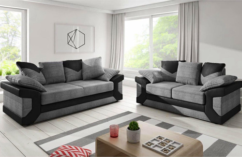 Grey black fabric - grey, set