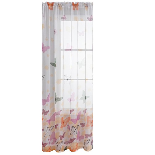 Window curtain sheer with - window,