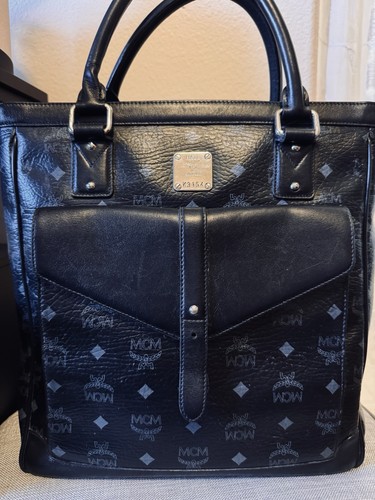 Mcm coated canvas - mcm, leather