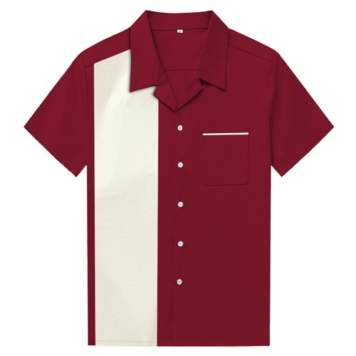 Men shirts maroon white - men,