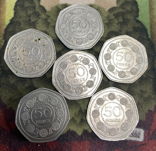 1988 gibraltar 50p fifty pence - gibraltar,