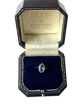 1967 aquamarine ring - ring, 9ct